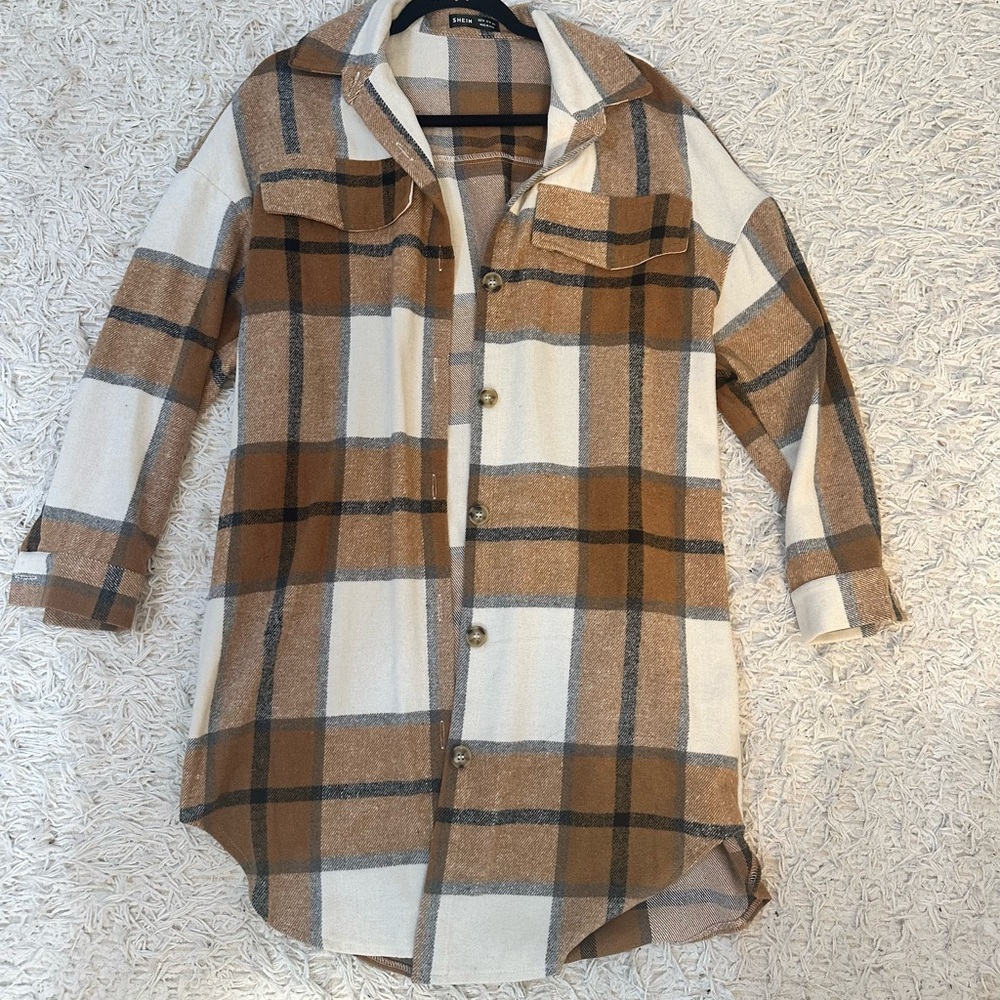 Plaid Button-Up Shirt